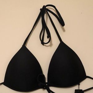 Relleciga black cupped bikini top SHEIN/ROMWE